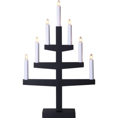 Ljusstake Trapp Svart 34x54x9cm