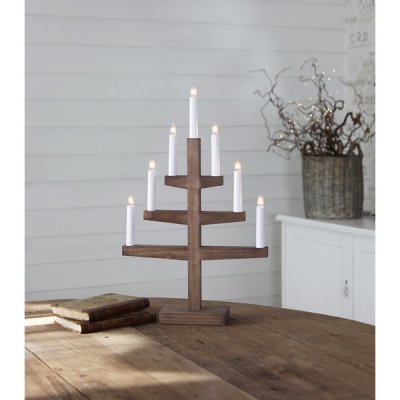 Ljusstake Trapp Brun 34x54x9cm