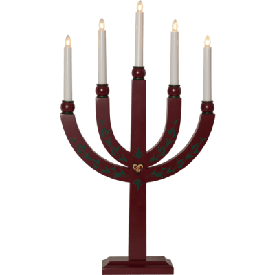Ljusstake Elias Tradition Röd 35x61x9cm