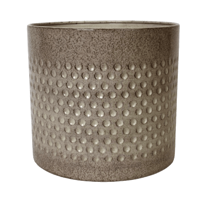 Kruka Plåt Beige 25xH23cm