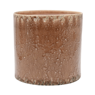 Kruka Rostbrun / Melerad 15x15cm