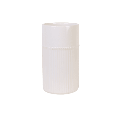 Kruka Vit Glaserad 13xH23cm