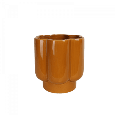 Kruka Blomma Senapsgul 16x16cm