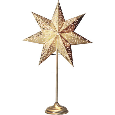 Stjärna Antique Guld Fot 34x55x14cm