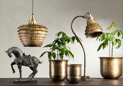 Taklampa Vilda Antik Mässing 30x18x32,5cm