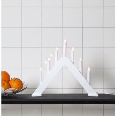 Ljusstake Jarve Vit 41x36x5cm