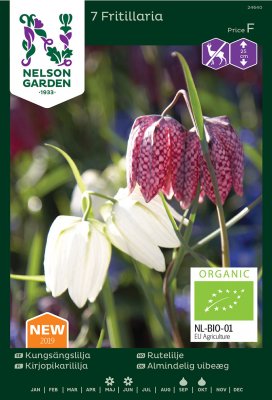 Kungsängslilja Frittillaria meleagris Mix EKO 7st