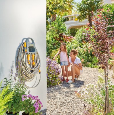 Slanghållare med 20m slang