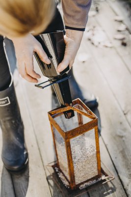 Foderskopa Svart 30cm