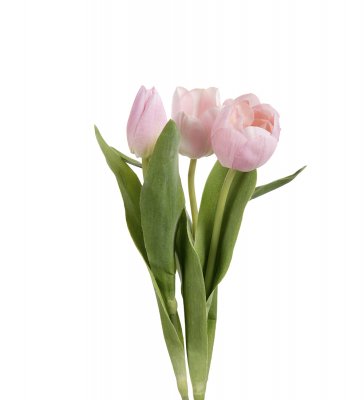 Tulpan Ljusrosa Mix 36cm 3-pack, Konstgjord
