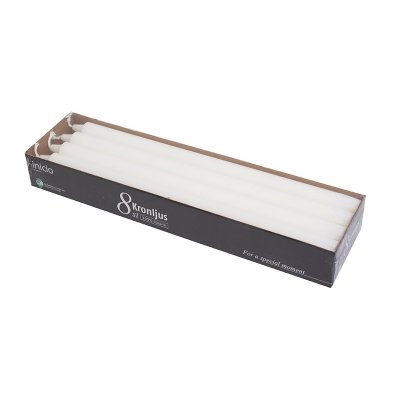 Kronljus 35cm Vit 13h 8-pack