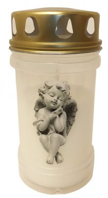 Hautakynttilä kannella Angel 48h