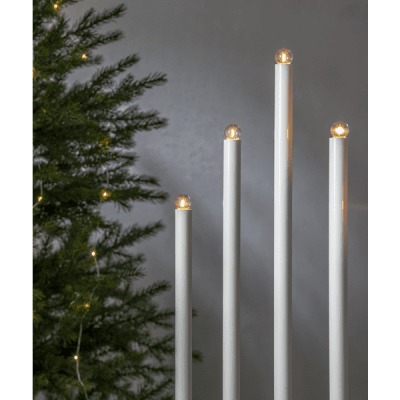 Glödlampa Adventsstake LED Klar E10 3-pack