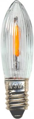 Reservlampa Adventsstake LED Klar E10 7-pack
