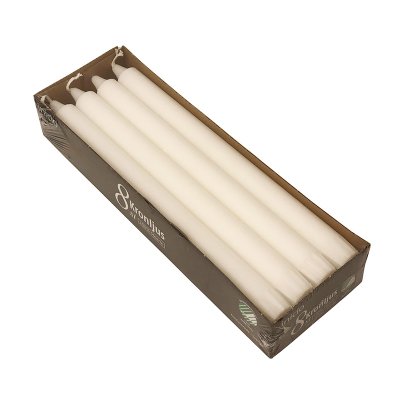 Kronljus 28cm Vit 10h 8-pack