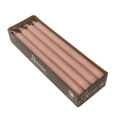 Kronljus 28cm Rosa 10h 8-pack