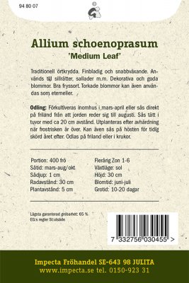 Gräslök, 'Medium Leaf'