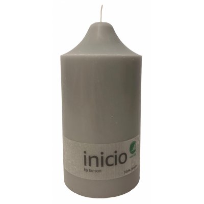 Blockljus 10x20cm Grafitgrå