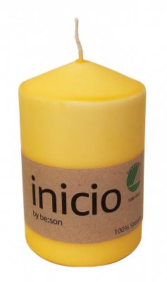 Blockljus 67x100mm Gul