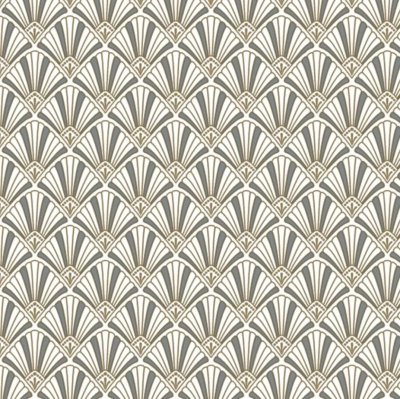 Servetter 3-lags 33x33cm 20-pack Art Deco Guld/Silver