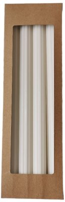 Kronljus Räfflade Vit 28cm 4-pack