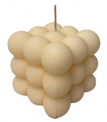 Ljus Bubblor Creme Sojavax 8x8x7,5cm
