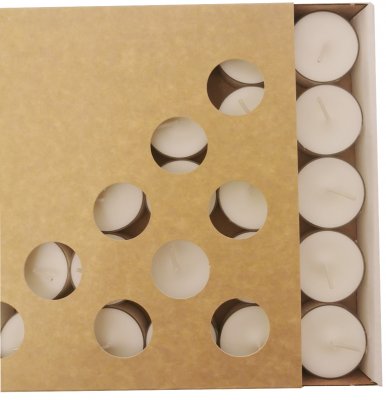 Värmeljus Plastkopp Vit 6h 25-pack