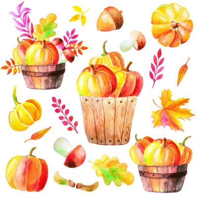 Servetter 3-lags 33x33cm 20-pack Pumpkin