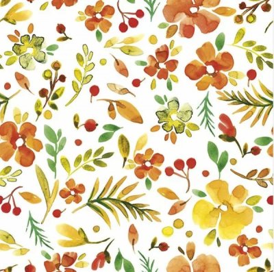 Servetter 3-lags 33x33cm 20-pack Watercolour