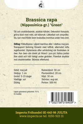 Kål, Mizuna-, Green