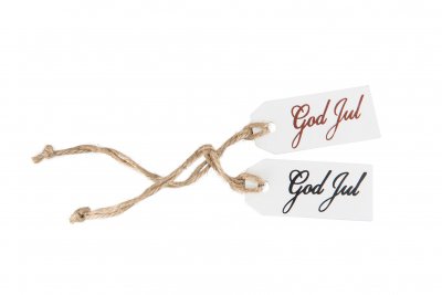 God Jul Etikett
