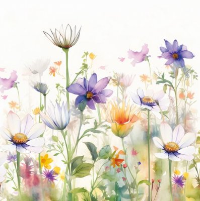 Servetter 3-lags 33x33cm 20-pack Beautiful Flowers