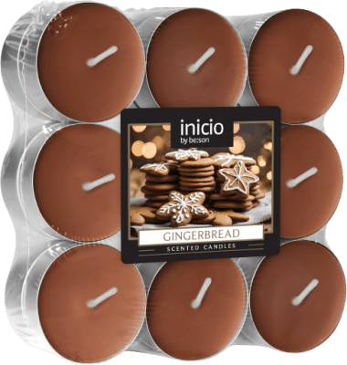 Doftvärmeljus 4h Gingerbread 18-pack