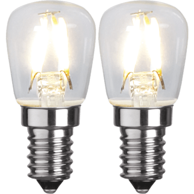 Glödlampa LED Klar filament E14 2700K 110lm 2-pack