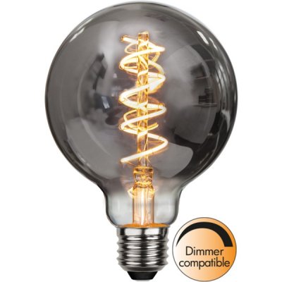 Glödlampa LED Smoky Flexifilament E27 G95 2100K 60lm