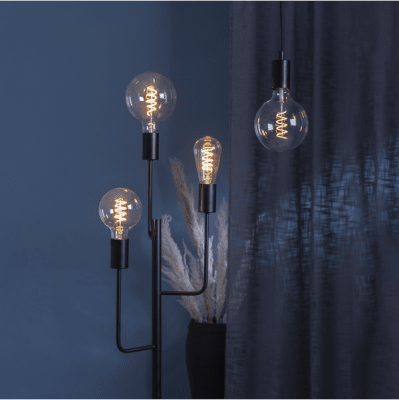 Glödlampa LED Spiral E27 G125 2100K 270lm