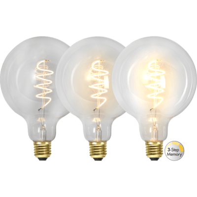 Glödlampa LED Spiral E27 G125 2100K 270lm