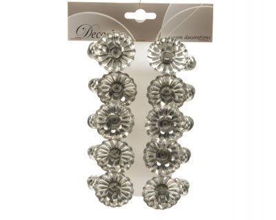 Ljushållare 5x5x3,5cm Silver 10-pack