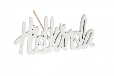 Höstkänsla stick 9cm vit