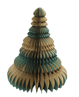 Gran Grön/guld 50cm