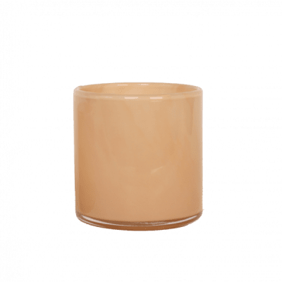 Glaslykta Aprikos 8x8cm