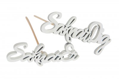 Saknar Er & Saknar Dig Stick Vit 7x3 cm