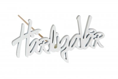 Härliga Vår stick vit 9,5x5cm