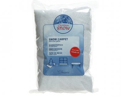 Snömatta Vit Glitter 120x80cm