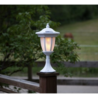 Solcellslampa Flame Vit 63x15,5cm