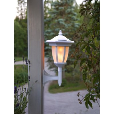 Solcellslampa Flame Vit 63x15,5cm