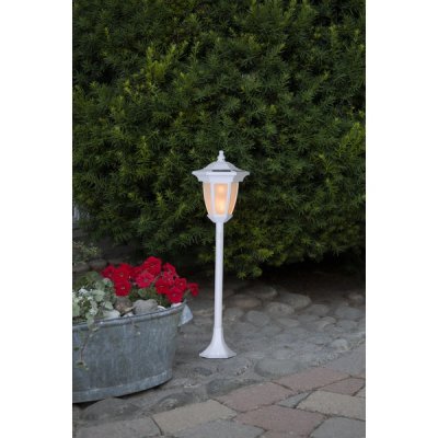 Solcellslampa Flame Vit 63x15,5cm