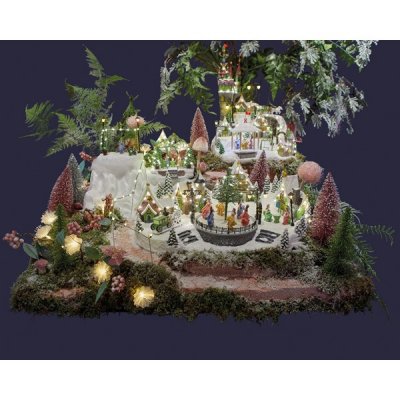 Slinga Blommor 20st LED 380cm