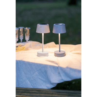 Solcellslampa Solei Beige