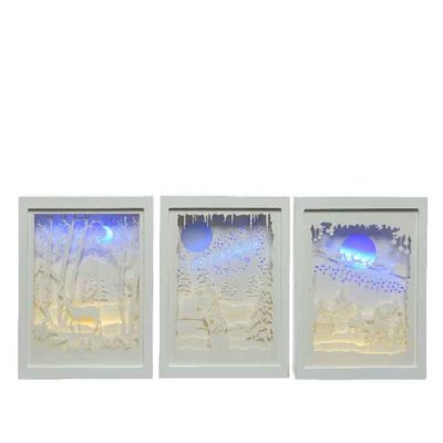 LED Tavla Vit Mix 22x30cm